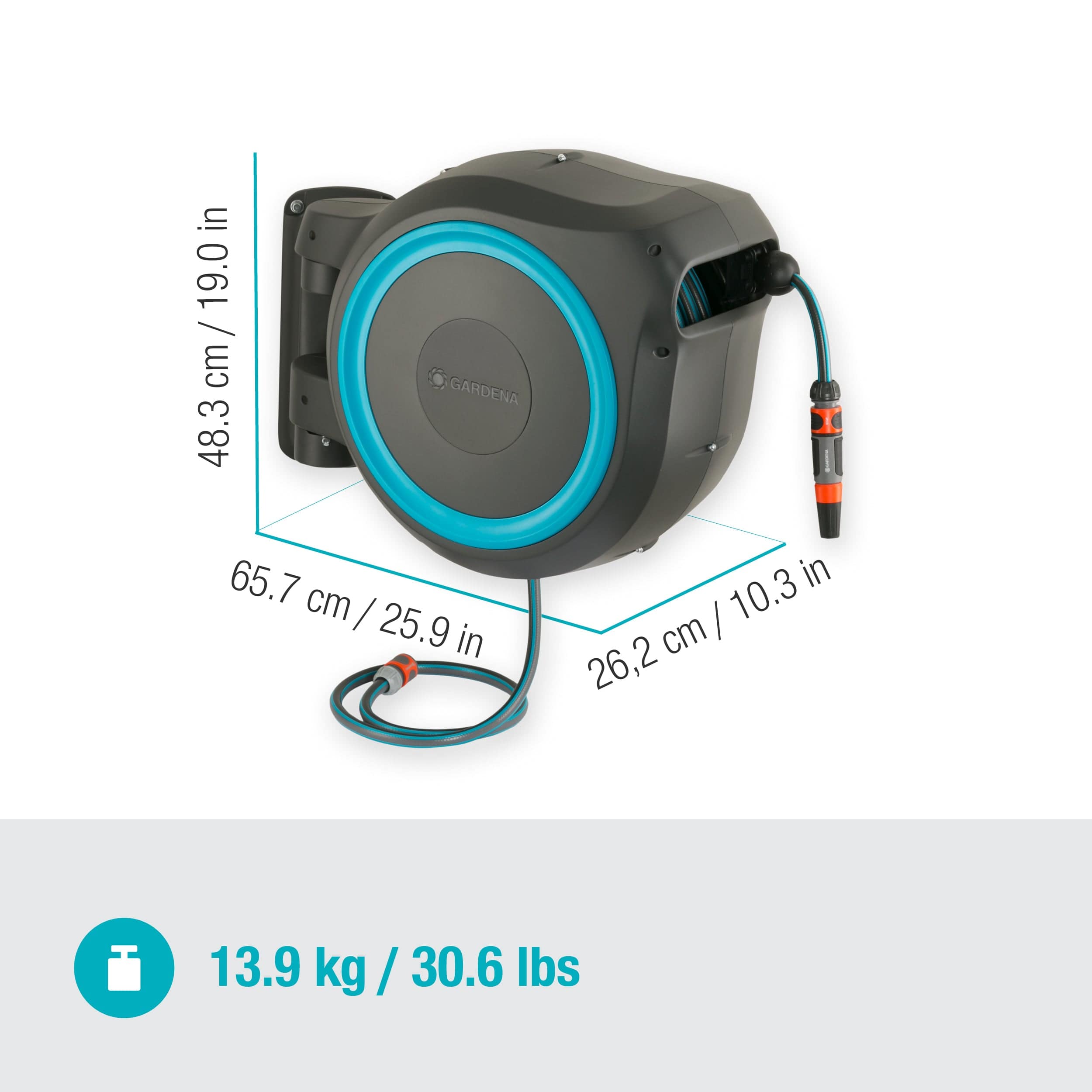 115 ft. Wall Mount Hose Reel