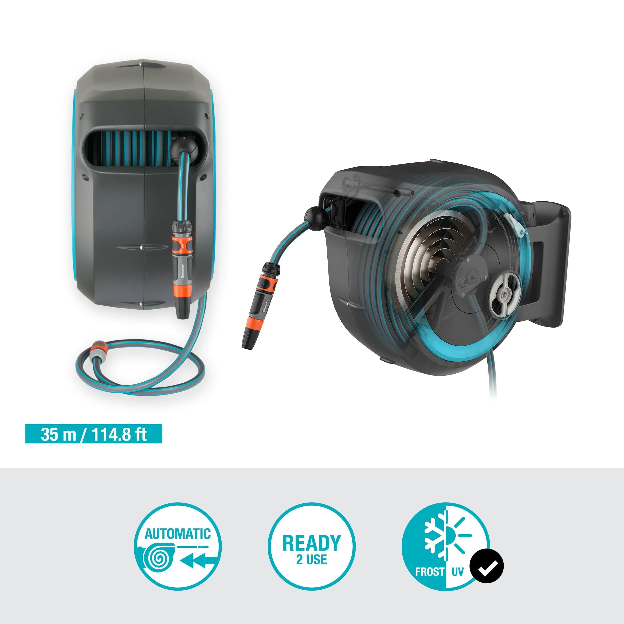 115 ft. Wall Mount Hose Reel
