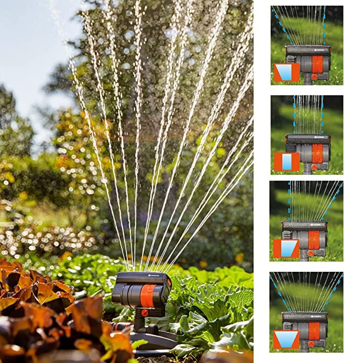 ZoomMaxx Oscillating Sprinkler On Metal Spike 2400 Sq Ft. Coverage