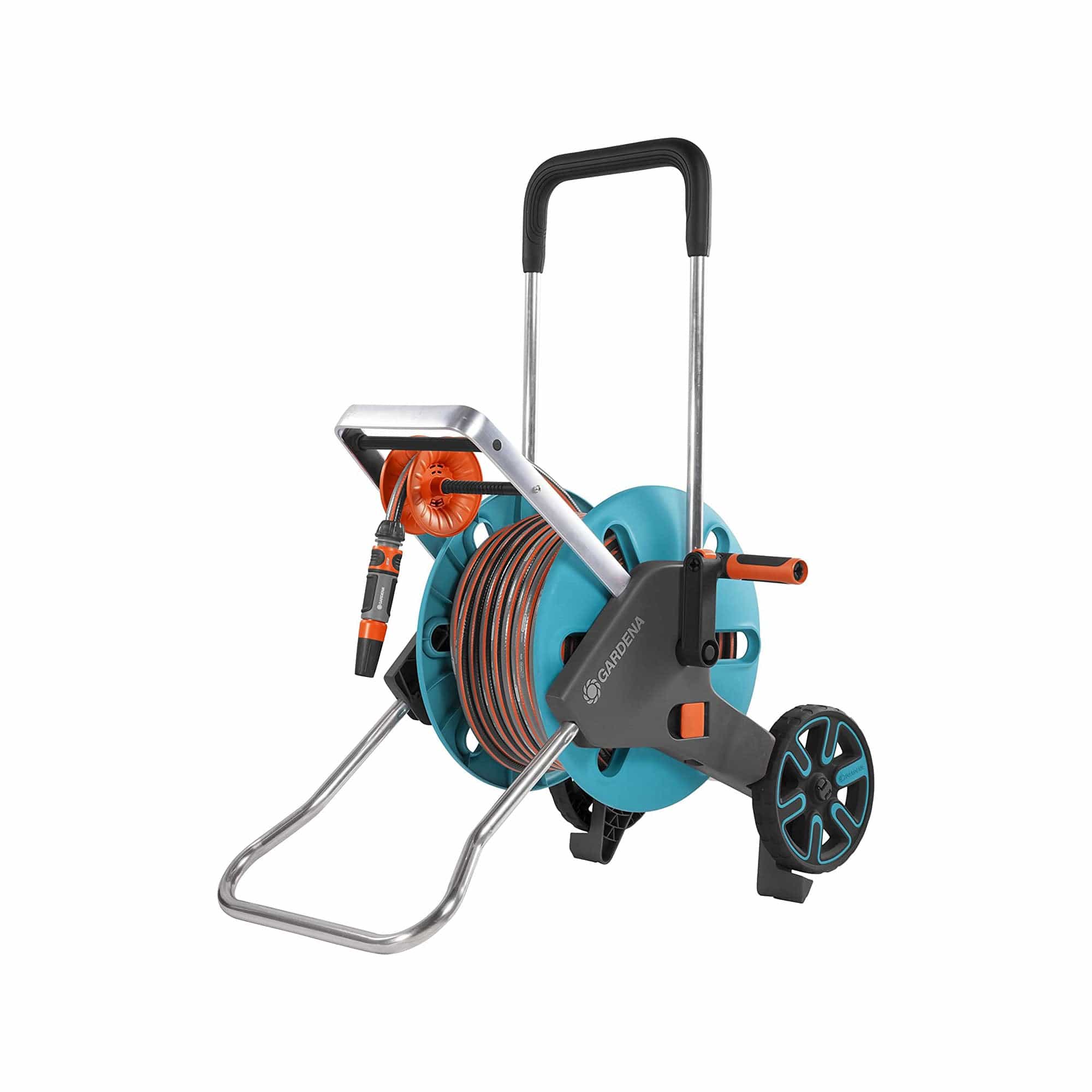 Hose Cart with Easy Hose Guide, Including 65 ft ½” Hose