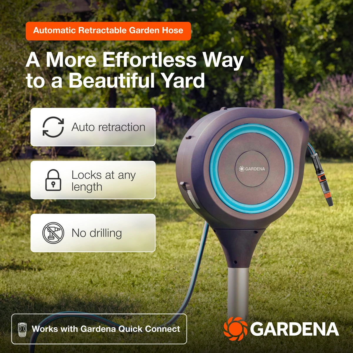 Garden Hose Reel 66 ft. 1/2" | 18614-80