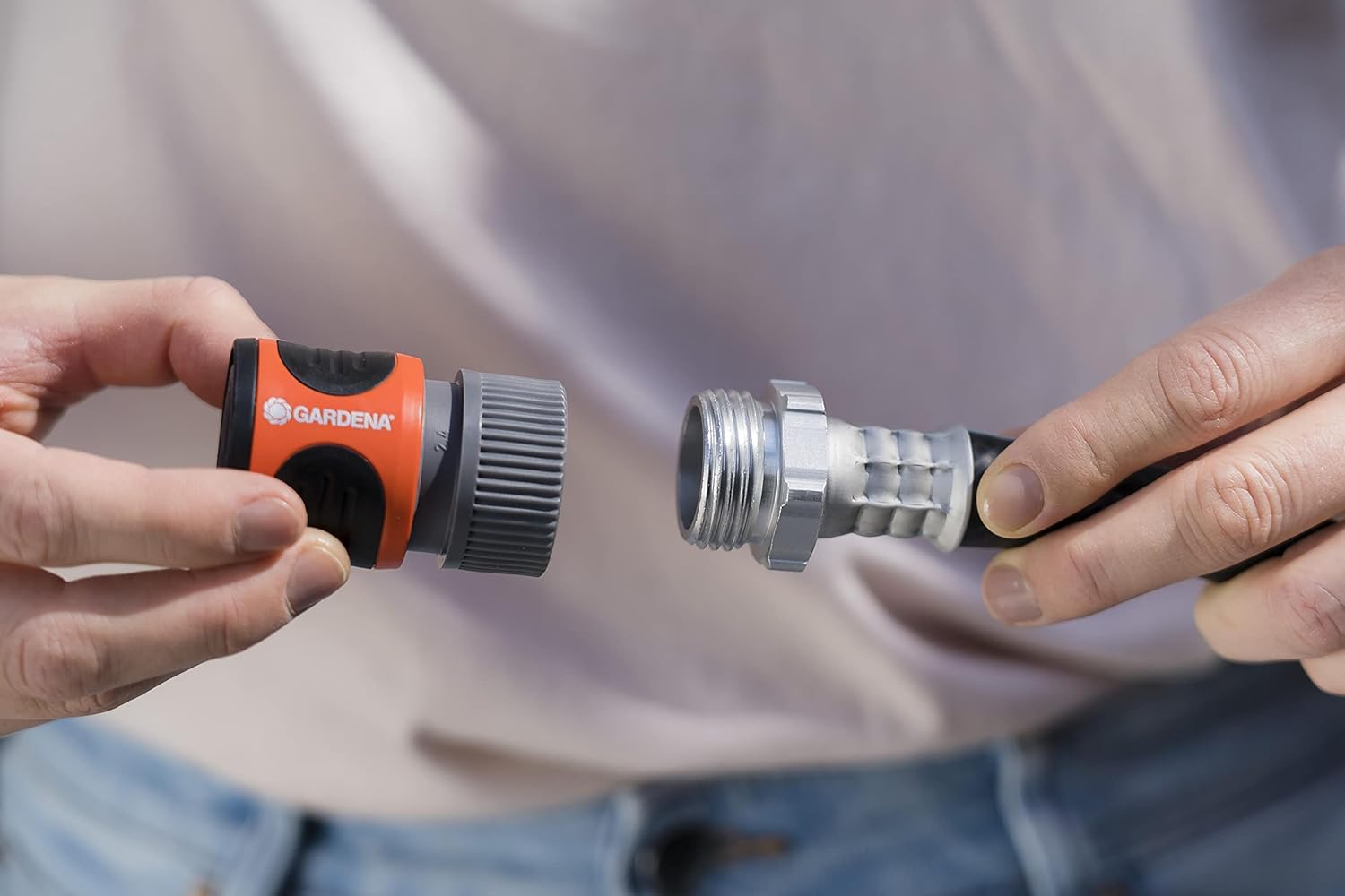 Classic Male Garden Hose Connector with Water Stop