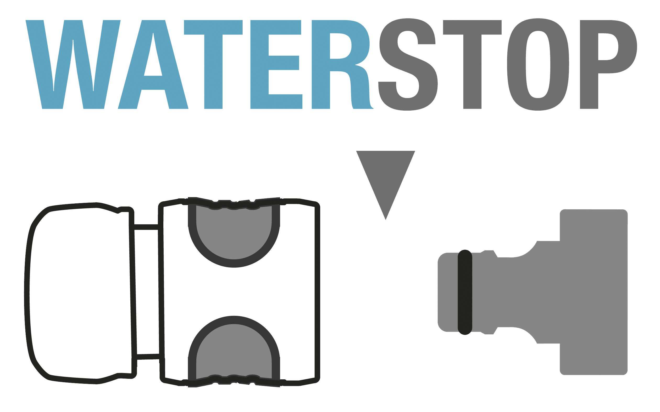 Metal Water Stop Quick-Connect Adapter