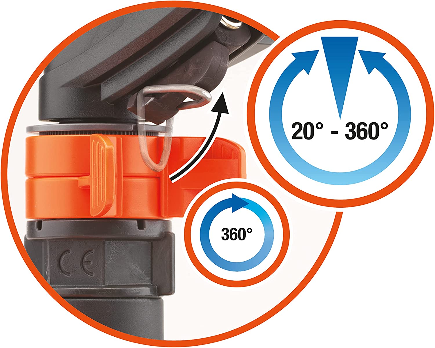 Pulse Sprinkler on Metal Spike 5200 Sq. Ft Coverage