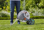 Metal Hose Cart with Easy Hose Guide, Including 82 ft ½” Hose